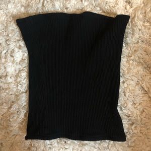 🌺 3/$12 SALE: Black Ribbed Tube Top